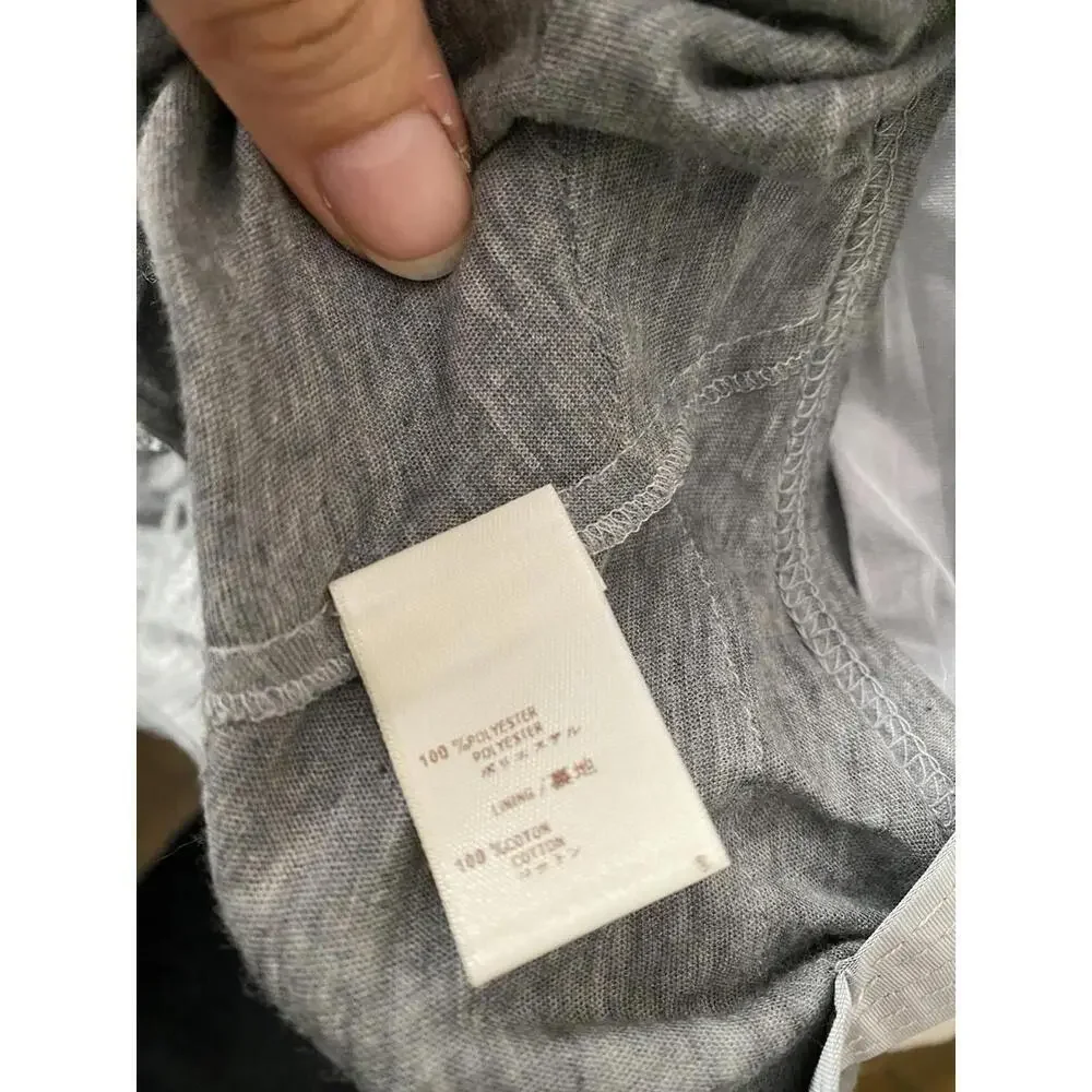 NWT Louis Vuitton Vintage Gray Pleated Flare Top Blouse FR-36 France